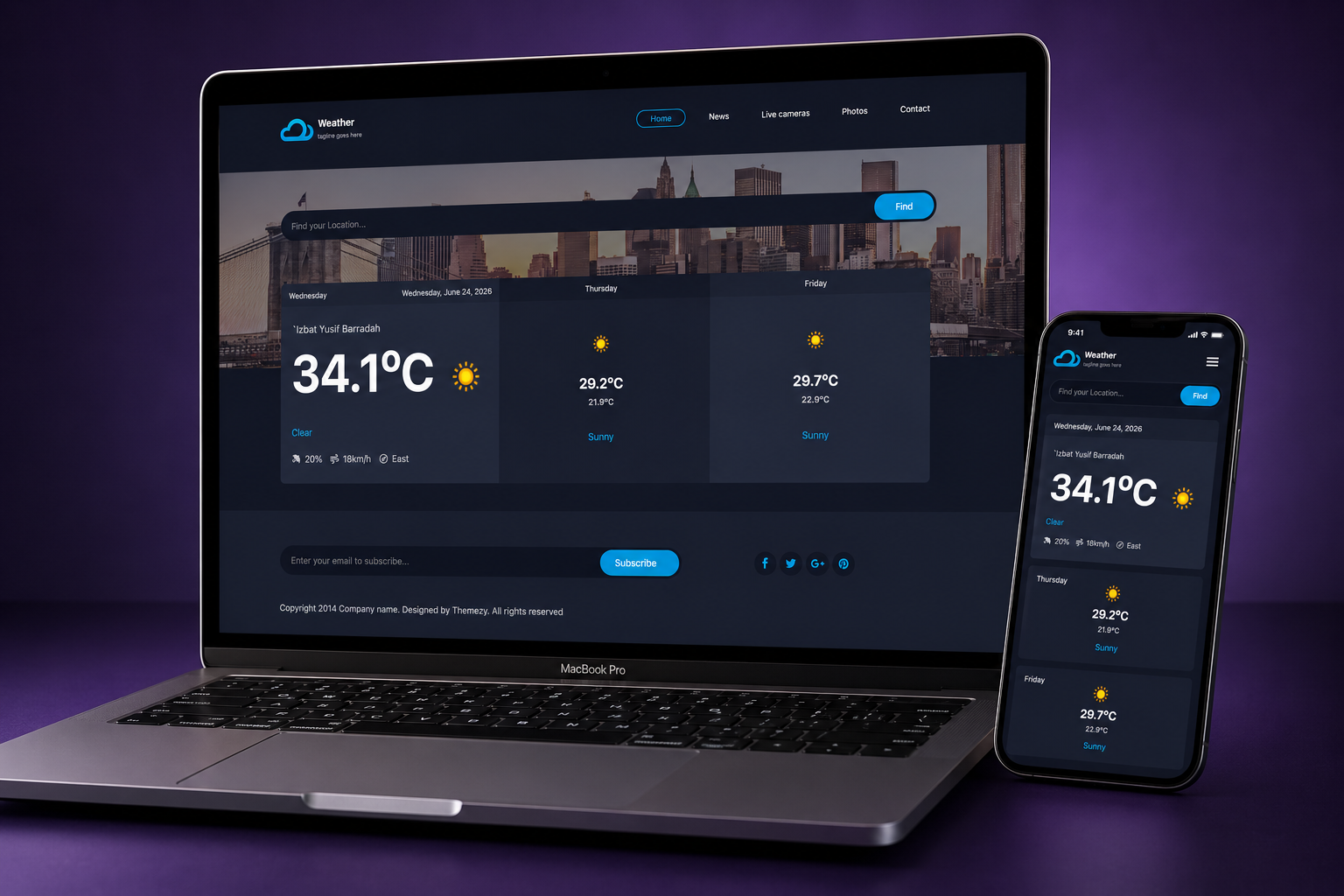 Weather Dashboard — real-time forecast app